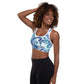 Onde Blu- Reggiseno Sportivo Imbottito