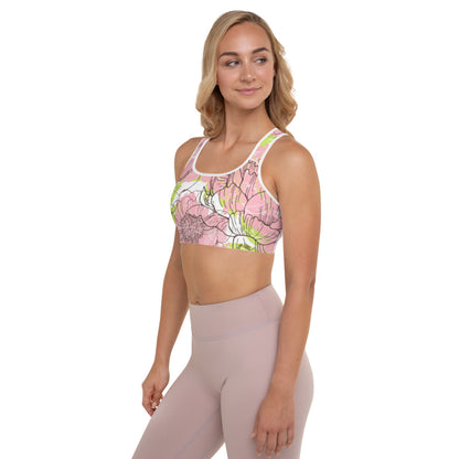 Fantasia di Fiori - Reggiseno Sportivo Imbottito -