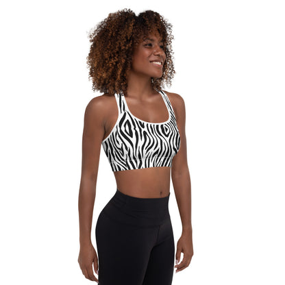 Zebra - Reggiseno Sportivo Imbottito -