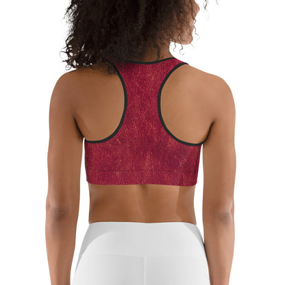 Rosso Pompei - Reggiseno Sportivo -