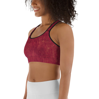 Rosso Pompei - Reggiseno Sportivo -