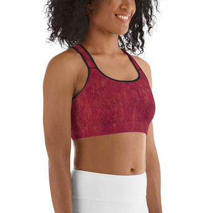 Rosso Pompei - Reggiseno Sportivo -