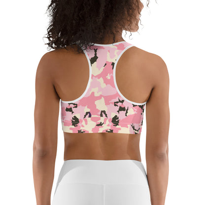 Camo Rosa - Reggiseno Sportivo -