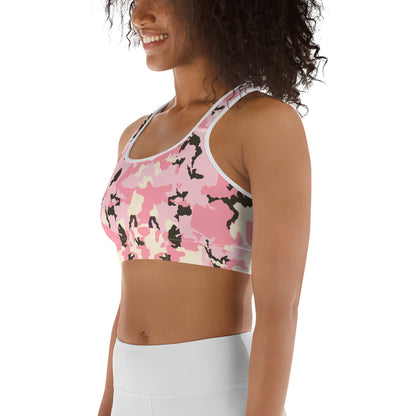 Camo Rosa - Reggiseno Sportivo -