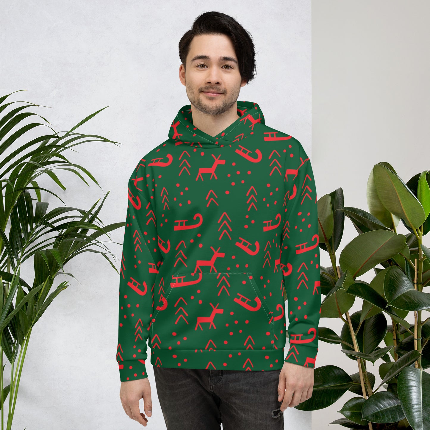 Natale - Felpa Unisex con Cappuccio -