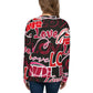 Love Nero - Felpa Unisex Girocollo
