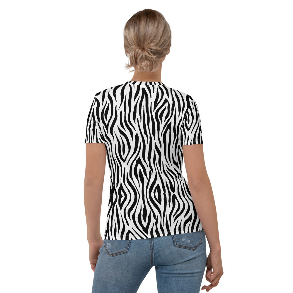 Zebra - T-Shirt Girocollo Donna -
