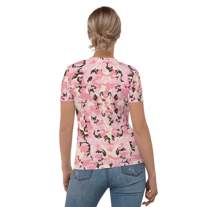 Camo Rosa - T-Shirt Girocollo -