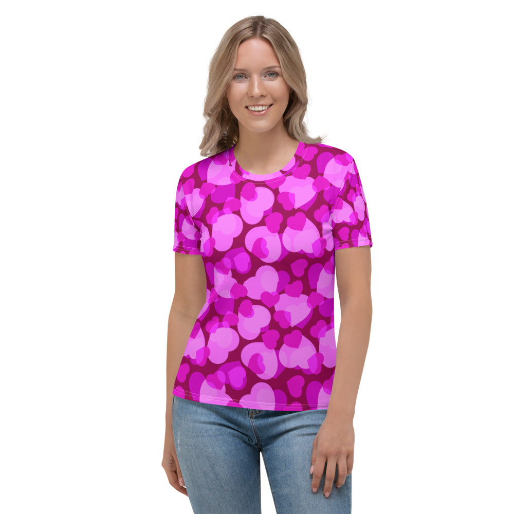 Cuoricini T -Shirt Girocollo Donna -