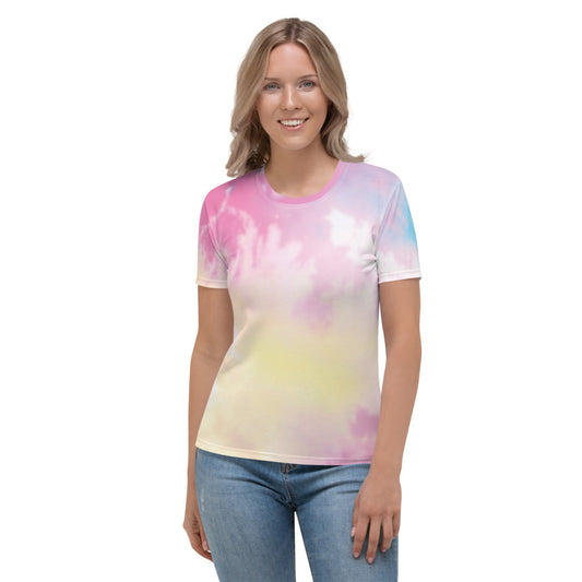 Acquarello - T-Shirt Girocollo Donna -