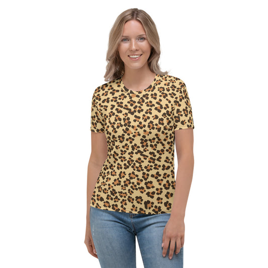 Leopardo - T-Shirt Girocollo Donna -