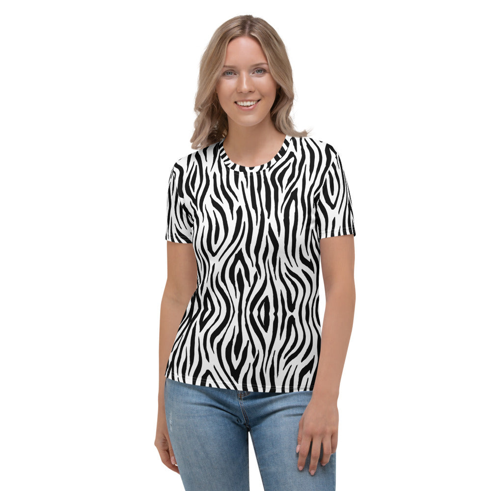 Zebra - T-Shirt Girocollo Donna -