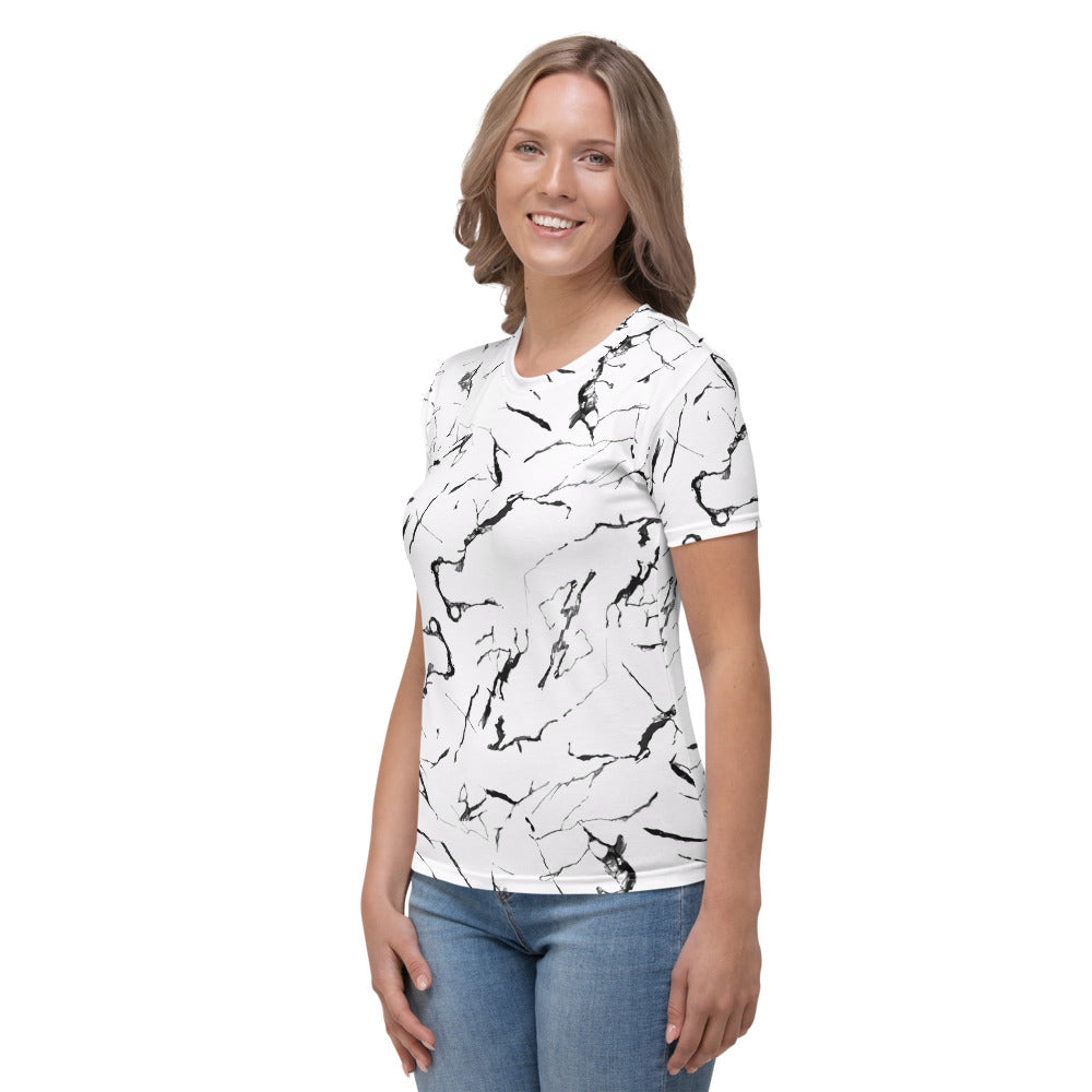 Marble -T-Shirt Girocollo Donna