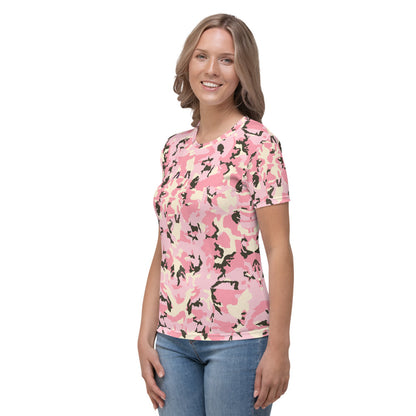 Camo Rosa - T-Shirt Girocollo -
