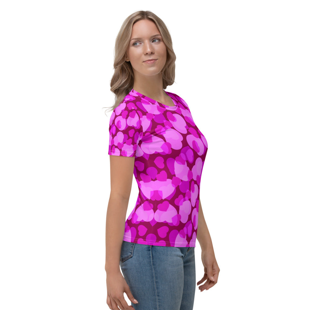 Cuoricini T -Shirt Girocollo Donna -