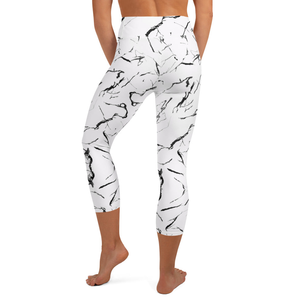Marble - Yoga Capri Leggings