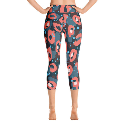 Leopardo Rosso - Yoga Capri Leggings -