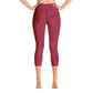 Rosso Pompei - Yoga Capri Leggings -