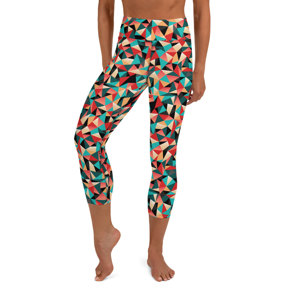 Caleidoscopio - Yoga Capri Leggings -