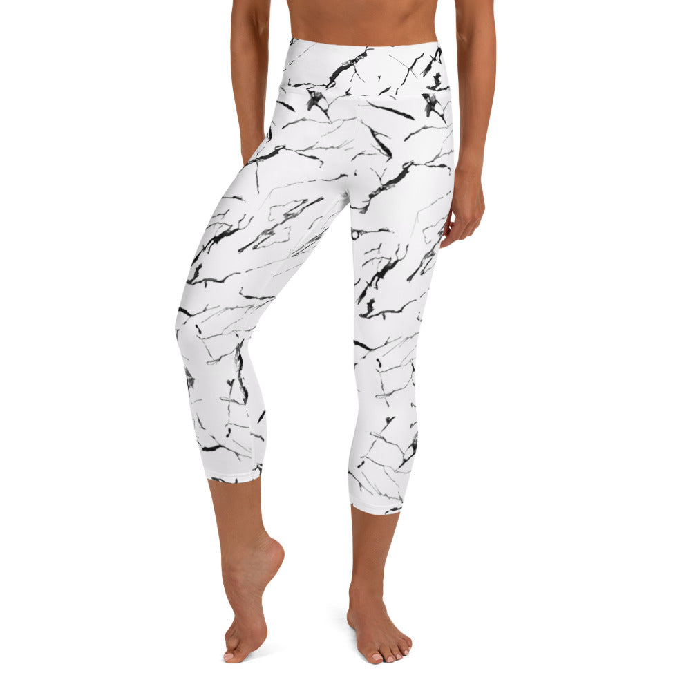 Marble - Yoga Capri Leggings