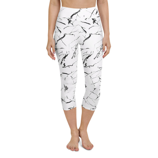 Marble - Yoga Capri Leggings