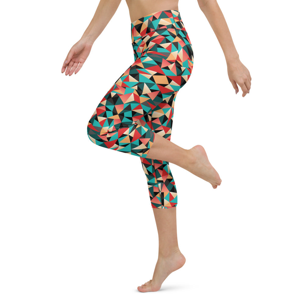 Caleidoscopio - Yoga Capri Leggings -