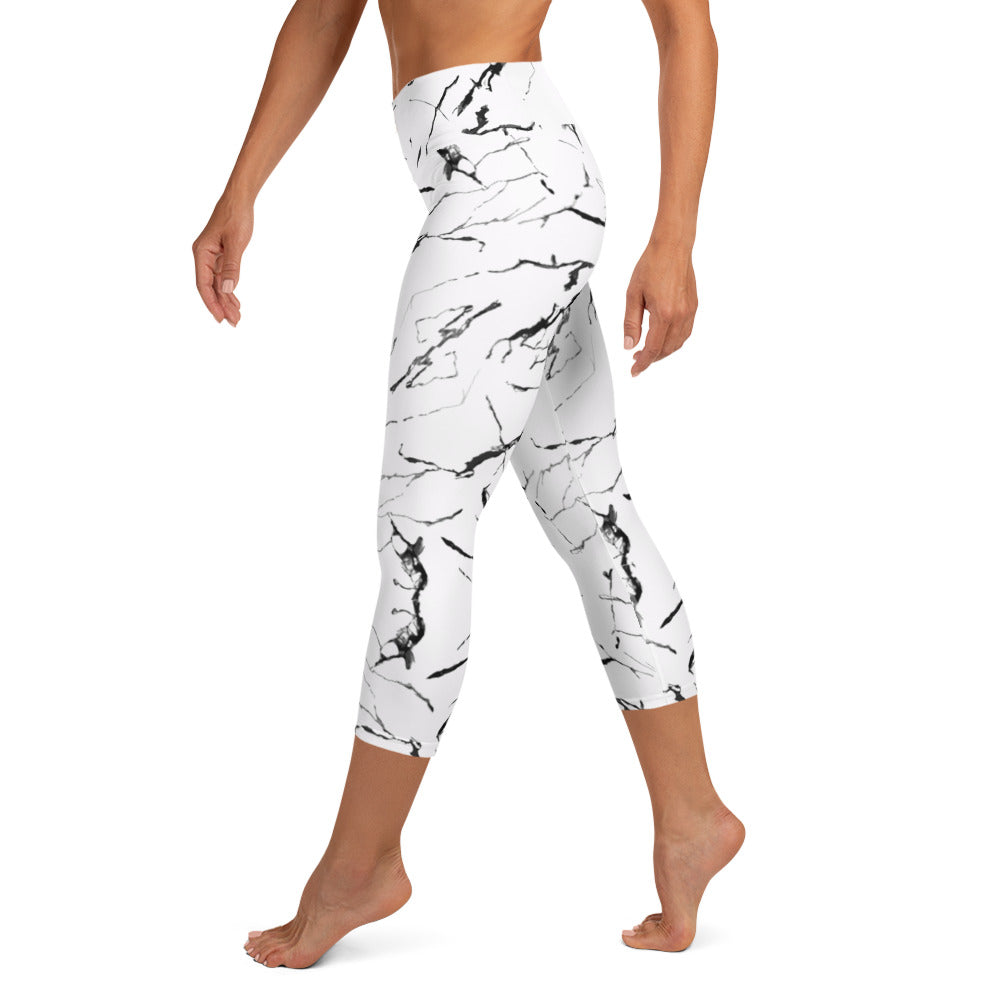 Marble - Yoga Capri Leggings
