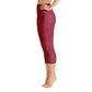 Rosso Pompei - Yoga Capri Leggings -