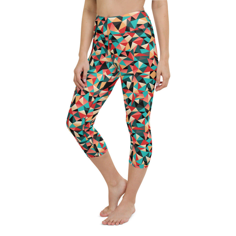Caleidoscopio - Yoga Capri Leggings -