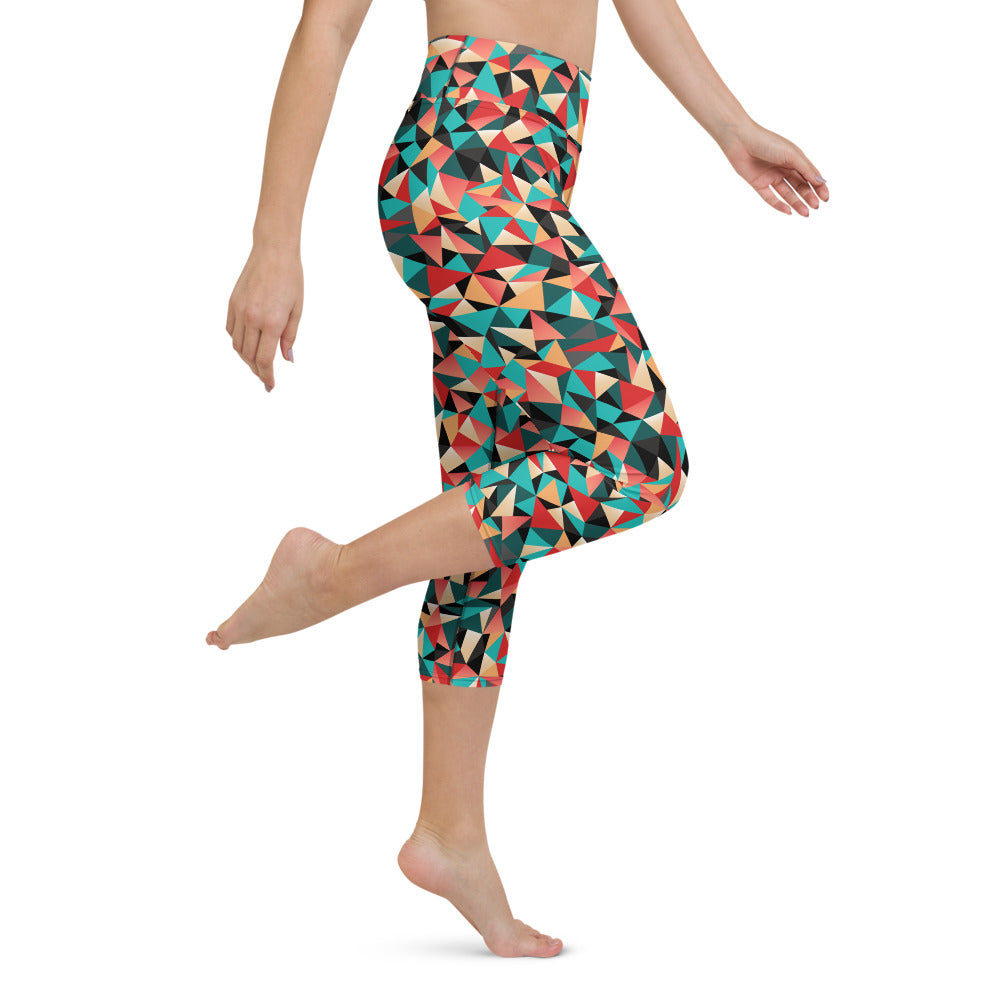 Caleidoscopio - Yoga Capri Leggings -
