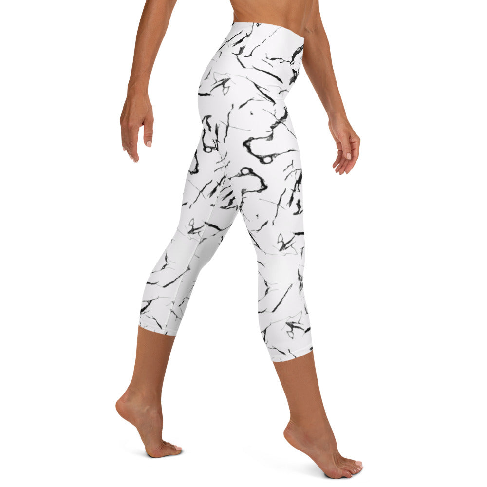Marble - Yoga Capri Leggings