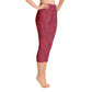 Rosso Pompei - Yoga Capri Leggings -