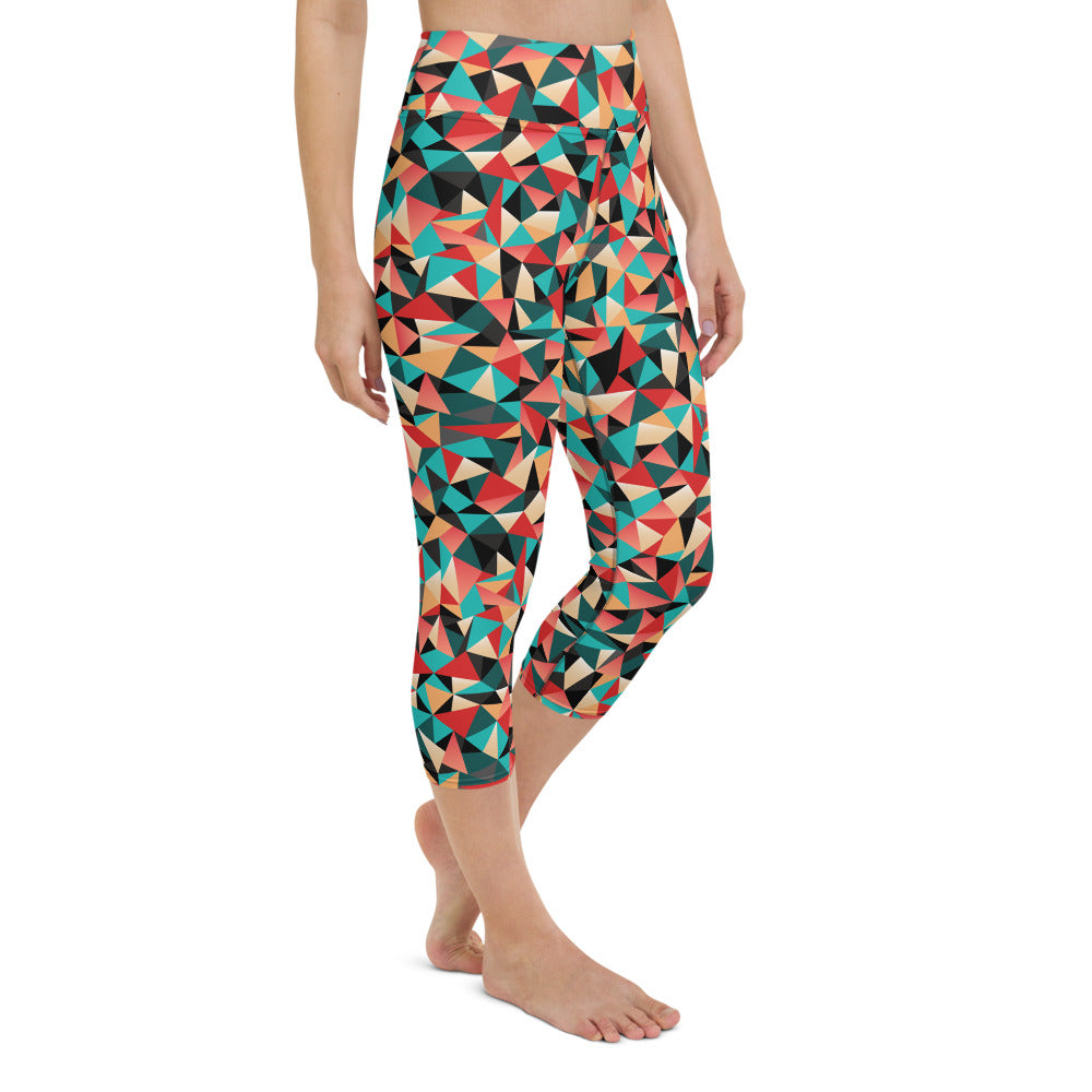 Caleidoscopio - Yoga Capri Leggings -