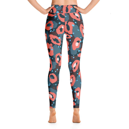 Leopardo Rosso- Yoga Leggings -