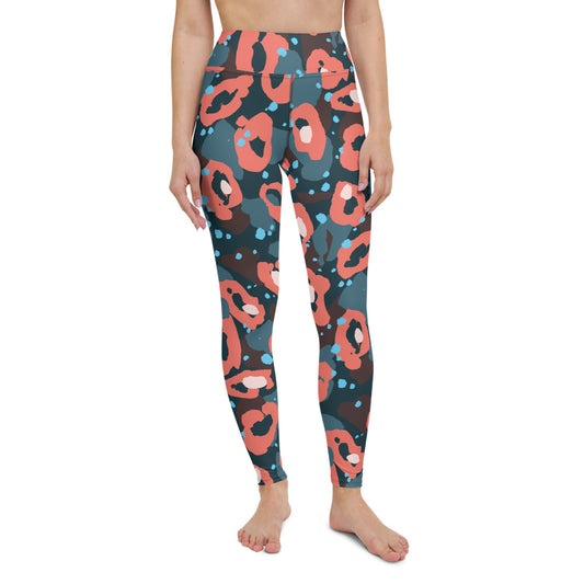 Leopardo Rosso- Yoga Leggings -