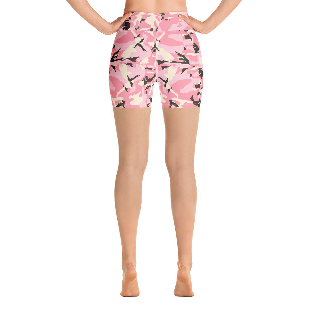 Camo Rosa - Yoga Shorts -