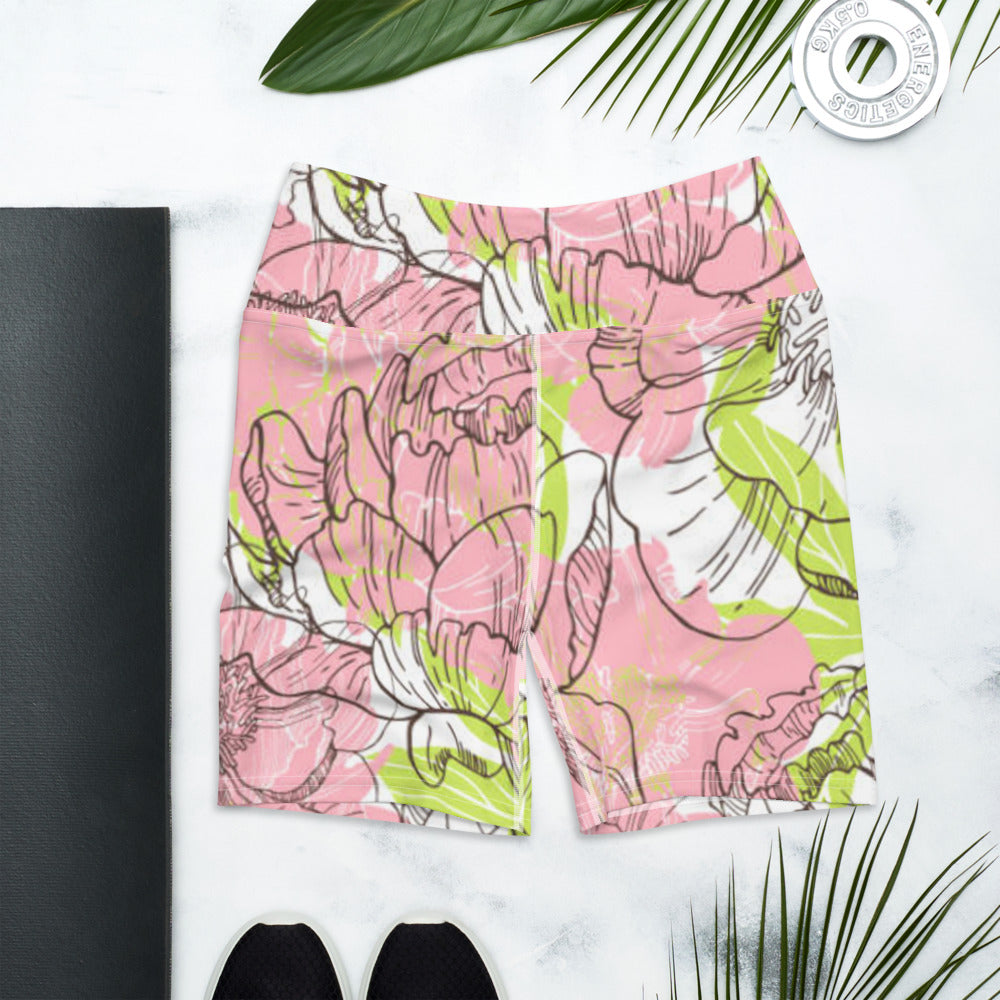 Fantasia di Fiori - Yoga Shorts -