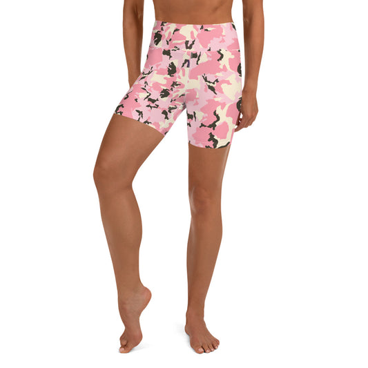 Camo Rosa - Yoga Shorts -