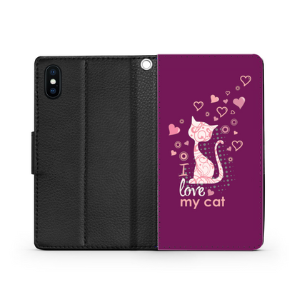 I Love my Cat Bordeaux - Custodia per Smartphone iPhone/Galaxy -