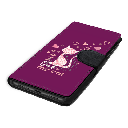 I Love my Cat Bordeaux - Custodia per Smartphone iPhone/Galaxy -