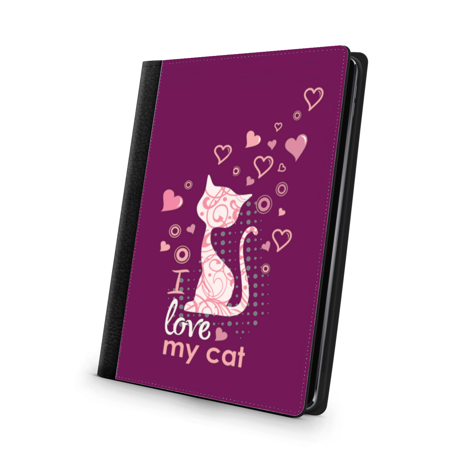 I Love my Cat/Bordeaux - Custodia iPad 9.7 -