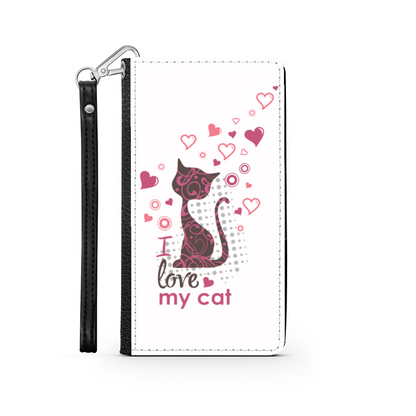 I Love my Cat Bianco - Custodia per Smartphone iPhone/Galaxy -