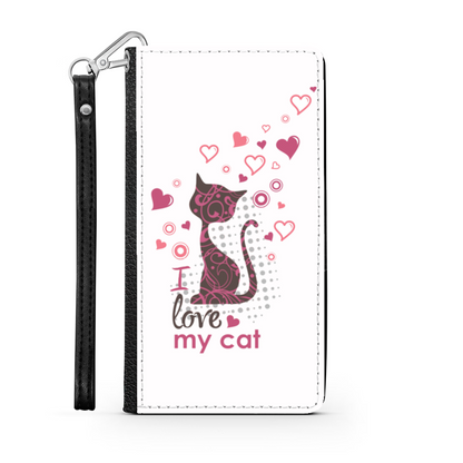 I Love my Cat Bianco - Custodia per Smartphone iPhone/Galaxy -