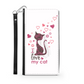 I Love my Cat Bianco - Custodia per Smartphone iPhone/Galaxy -