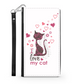 I Love my Cat Bianco - Custodia per Smartphone iPhone/Galaxy -