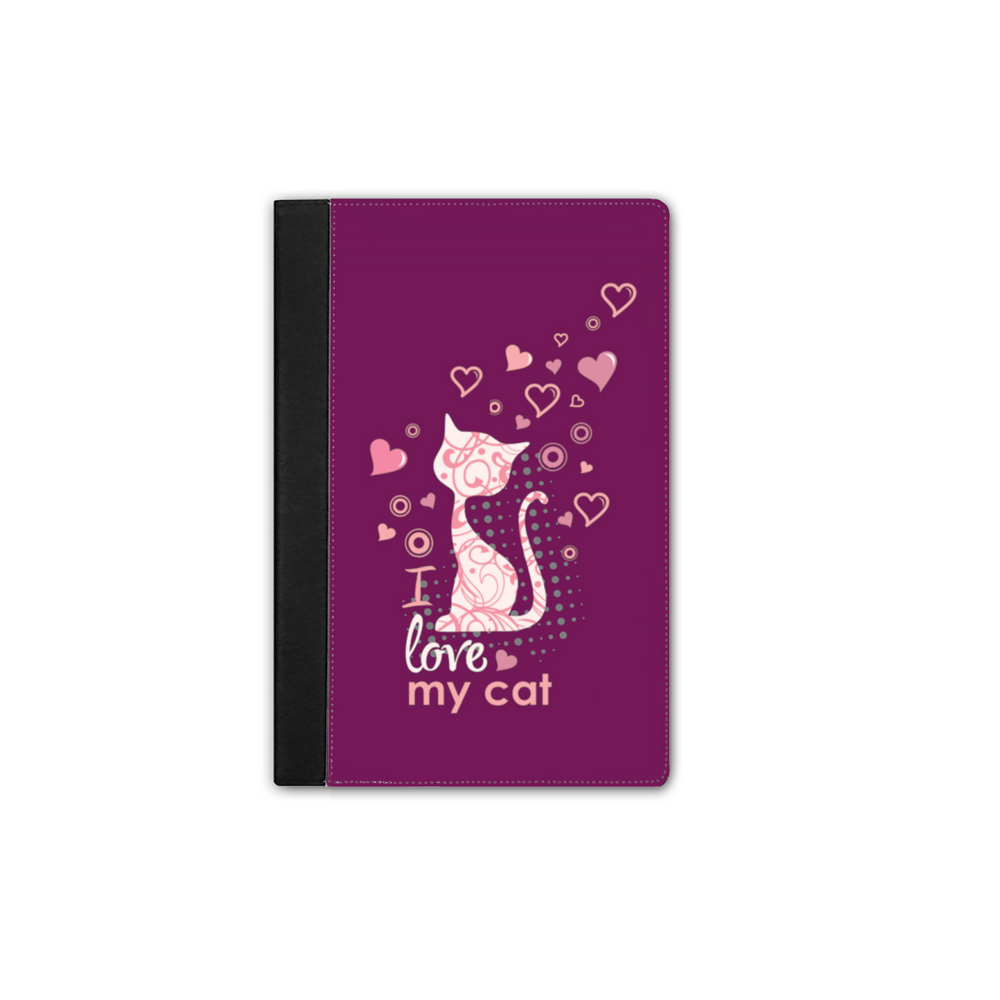I Love my Cat/Bordeaux - Custodia iPad Mini -