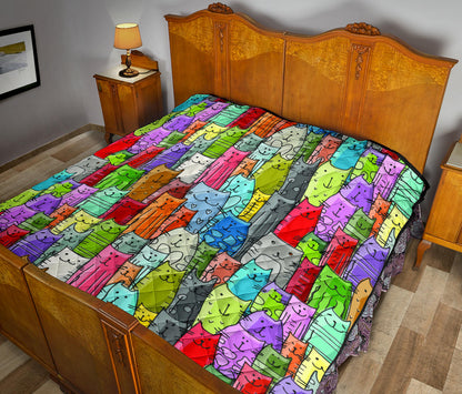 Gatti Colorati - Trapunta -