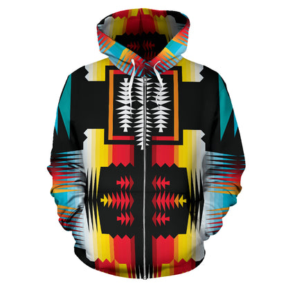 Sokapy - Felpa Unisex con Cappuccio e Zip -
