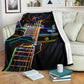Chitarra e Nero - Coperta in Pile -