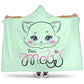 Meow - Coperta in Pile con Cappuccio -